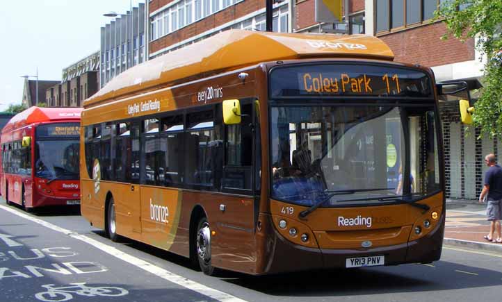 Reading buses Scania ADL Enviro300 gas bus 419